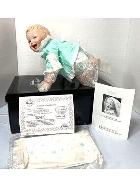 Jessica Porcelain Doll By Yolandas Picture-Perfect Babies W/ COA & Box 1989